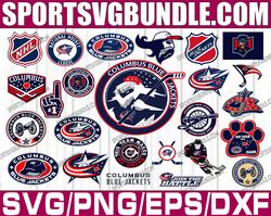 bundle 25 files columbus blue jackets hockey team svg, columbus blue jackets svg, nhl svg, nhl svg, png, dxf, eps