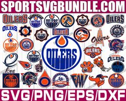 bundle 35 files edmonton oilers hockey team svg, edmonton oilers svg, nhl svg, nhl svg, png, dxf, eps, instant download