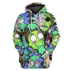 gearhuman 3d rick and morty custom hoodie apparel