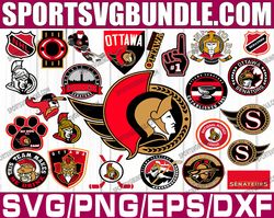bundle 25 files ottawa senators hockey team svg, ottawa senators svg, nhl svg, nhl svg, png, dxf, eps, instant download
