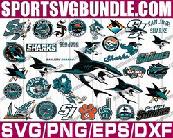 bundle 35 files san jose sharks hockey team svg, dxf, png, eps, san jose san jose sharks svg, nhl svg, nhl svg, png, dxf