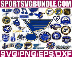bundle 31 files st louis blues hockey team svg, st louis blues svg, nhl svg, nhl svg, png, dxf, eps, instant download