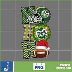 ho ho ho football png, colorado state rams png, christmas football balls png, merry christmas football png