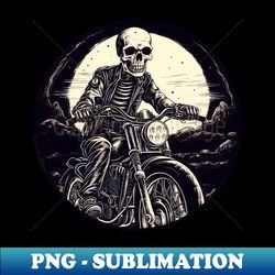 cool skeleton motorcycle - modern sublimation png file - stunning sublimation graphics