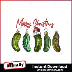 funny pickles merry christmas png sublimation download