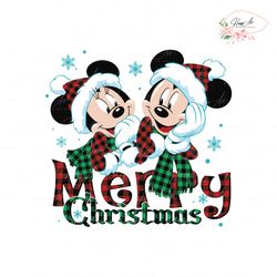 vintage minnie mickey merry christmas svg for cricut files