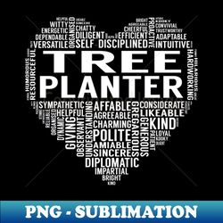 Tree Planter Heart - Artistic Sublimation Digital File - Fashionable And Fearless