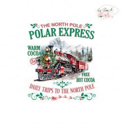 the north pole polar express daily trips png download