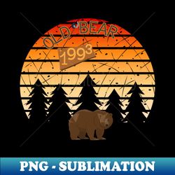 old bear - sublimation-ready png file - unleash your creativity