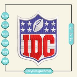 i don't care embroidery design, nfl football logo embroidery design, famous football team embroidery design, football embroidery design, pes, dst, jef, files