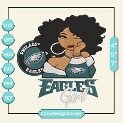 nfl philadelphia eagles girls embroidery design, nfl football logo embroidery design, famous football team embroidery design, football embroidery design, pes, dst, jef, files