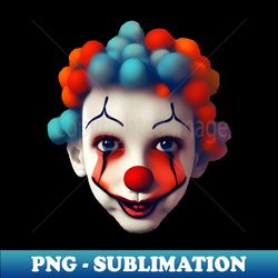 clowns face - decorative sublimation png file - stunning sublimation graphics