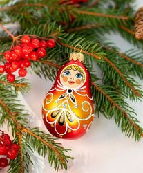 christmas toy "russian matryoshka" / new year's tree toy