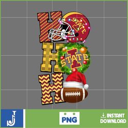 ho ho ho football png, iowa state cyclones png, christmas football balls png, merry christmas football png