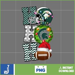 ho ho ho football png, michigan state spartans png, christmas football balls png, merry christmas football png