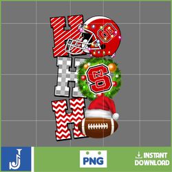 ho ho ho football png, nc state wolfpack png, christmas football balls png, merry christmas football png