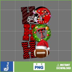 ho ho ho football png, texas tech red raiders png, christmas football balls png, merry christmas football png