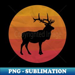 elk - retro png sublimation digital download - spice up your sublimation projects