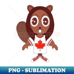 canadian beaver and the red sneakers - premium sublimation digital download - unlock vibrant sublimation designs