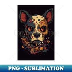 cartoon canine skull 4 - sublimation-ready png file - fashionable and fearless