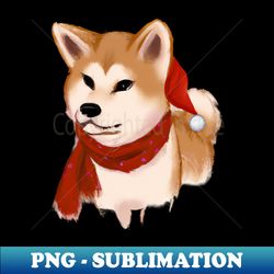 Cute Akita Inu Drawing - Png Transparent Sublimation Design - Revolutionize Your Designs