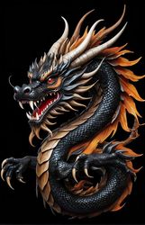 chinese wood dragon, with 4 claws.