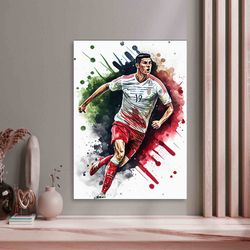 cristiano ronaldo print, cristiano ronaldo poster, soccer wall art, cristiano ronaldo printable, football print,