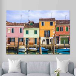 large canvas, wall decor, wall art canvas, denmark nyhavn view, cityscape canvas, landscape canvas art, copenhagen lands