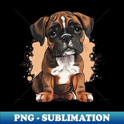 puppy boxer - exclusive png sublimation download - bold & eye-catching