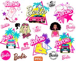 bundle barbie roller png, barbie cowgirl png, barbi girl fashion svg