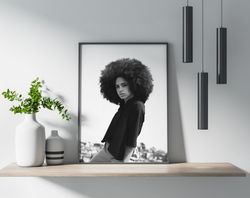 afro hair style women hairstyle african black and white photography poster print.jpg