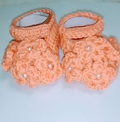 floral baby shoes