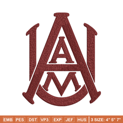 alabama a&m bulldogs embroidery design, alabama a&m bulldogs embroidery, logo sport embroidery, ncaa embroidery.