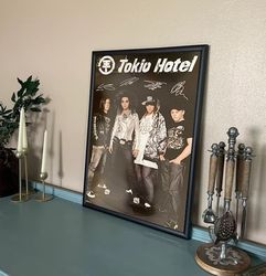 tokio hotel band poster, vintage german music band tokio hotel poster , no framed, gift.jpg