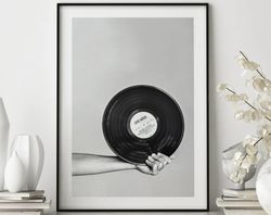 vinyl record poster, music print art, vinyl record art, trendy vinyl music art, modern wall art, dorm room art, wall art