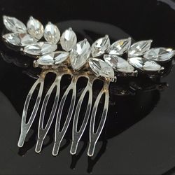 headpiece crystal hair comb, wedding hair clip, hair comb vintage style, crystal bridal hair, wedding accessor