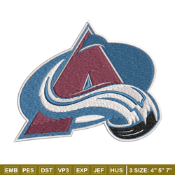 colorado avalanche embroidery design, logo embroidery, nhl embroidery, embroidery file, logo shirt, digital download