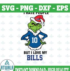 i hate people but i love my bills, buffalo bills svg nfl teams, nfl teams svg, nfl svg, football svg, sport bundle grinc