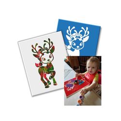 kids paint kit dancing santa christmas paint kit includes everything you need for your child to paint this image or choi