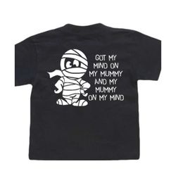 halloween svg mummy download on my mind for black shirt halloween t-shirt cricut vinyl cutter baby shirt mother baby chi