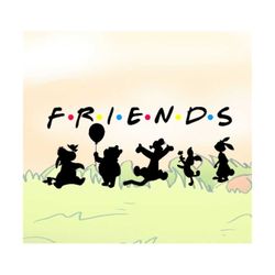 friends winnie the svg clipart download cut with sillhouette or cricut vinyl cutter for shirt poster