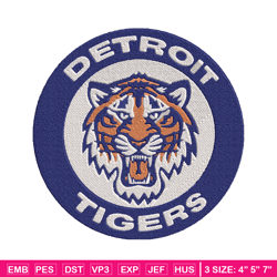 detroit tigers logo embroidery design, logo sport embroidery, baseball embroidery, logo shirt, mlb embroidery. (17)