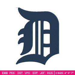 detroit tigers logo embroidery design, logo sport embroidery, baseball embroidery, logo shirt, mlb embroidery. (18)