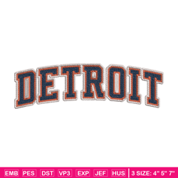detroit tigers logo embroidery design, logo sport embroidery, baseball embroidery, logo shirt, mlb embroidery. (3)