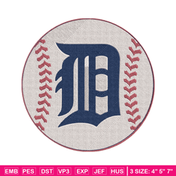 detroit tigers logo embroidery design, logo sport embroidery, baseball embroidery, logo shirt, mlb embroidery. (4)