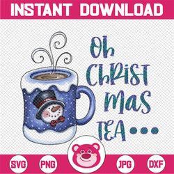 oh christmas teas png, merry christmas png, christmas png, holiday, loaded tea, christmas tea, western, sublimation png,