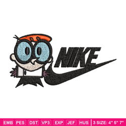 dexter cartoon nike embroidery design, dexter cartoon embroidery, nike design, embroidery file, instant download.