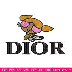 dior cartoon logo embroidery design, logo embroidery, embroidery file, animal design, logo shirt, digital download.