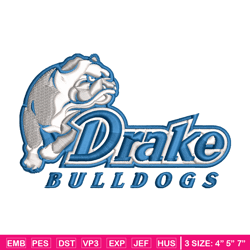 drake bulldogs embroidery design, drake bulldogs embroidery, logo sport, sport, embroidery, ncaa embroidery.