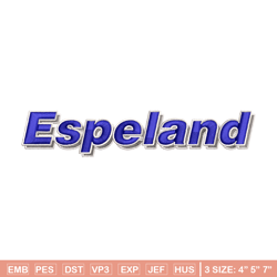 espeland logo embroidery design, espeland logo embroidery, logo design, embroidery file, logo shirt, digital download.